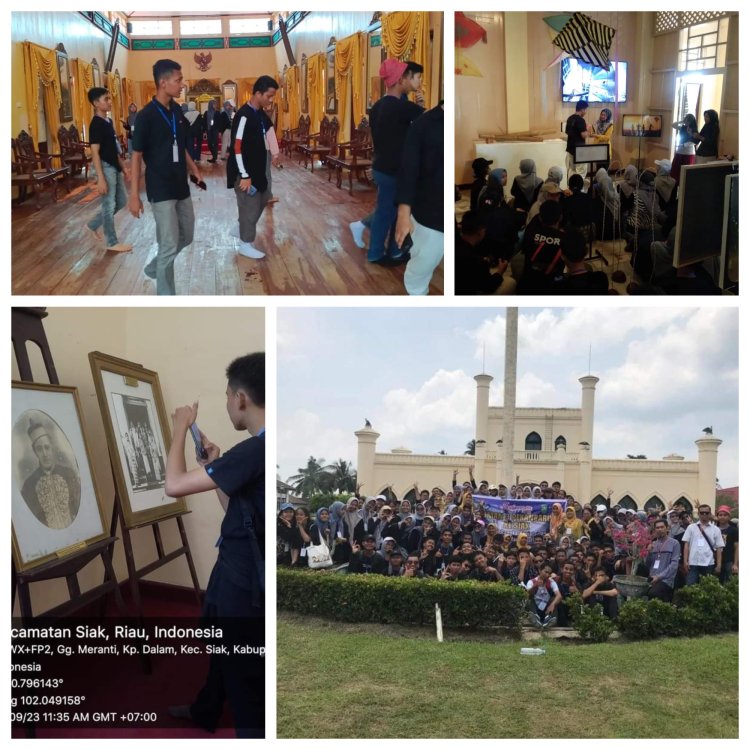 Siswa/i SMAN 3 Pekanbaru Kunjungi Istana Siak, Erdani : Mengenalkan Sejarah dengan Nyata
