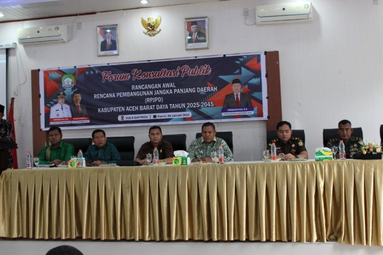 Pj Bupati Aceh Barat Daya Bahas Rancangan Awal Pembangunan Jangka Panjang Daerah 2025-2045